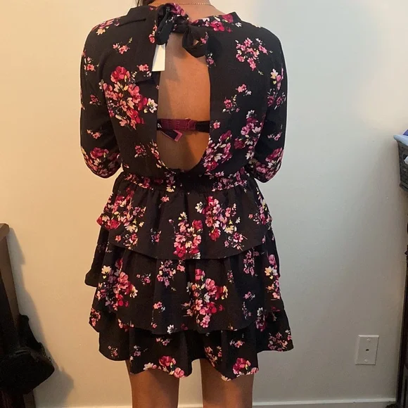Floral black dress - Picture 2 of 3